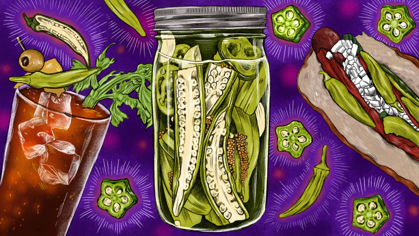 pickled okra recipe ideas